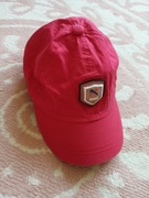 Czapka z daszkiem chłopięca czerwona 50-52