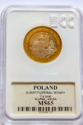 7 SŁUPII - DWUMIASTO SŁUPSK I USTKA - LATARNIE - RATUSZ 2008 GRADING MS65 