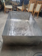 Wanna z stali nierdzewnej z odpływem 