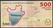 Burundi 500 franków 2015 - AA - stan bankowy UNC
