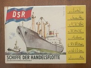 Kartonowy model floty handlowej NRD