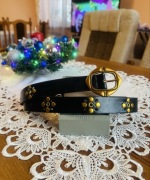 Nowy pasek damski stylowy solidny skóra ekologiczna skórzany