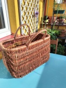 Kosz wiklinowy gazetnik duży