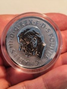 Srebrna moneta Bestie Tudorów: Seymour Jednorożec, 2 oz, 2024