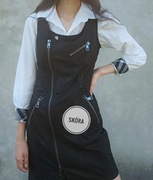 Sukienka Burberry skórzana 