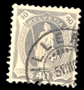 Szwajcaria Mi 68A, 40 Cent, Perf 11.3/4 1905 Ville P