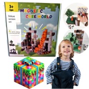 KLOCKI MAGNETYCZNE 128 EL MINECRAFT XXL 2,5 cm