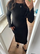 Czarna sukienka midi Medicine rozm. L, lato, wakacje, old money, casual