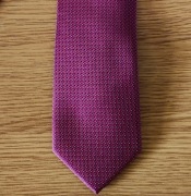 Krawat z mikrofibry Tarnów E.VENZO czerwony