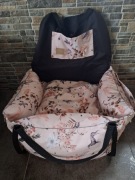 Personalizowany Fotelik samochodowy dla psa BeBobi rozm. M