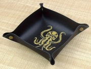 Tacka do rzycania kośćmi Zew Cthulhu, składany organizer do gry v1, czarny