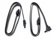 Kabel SATA 50cm zatrzaski x2 kątowy / prosty GIGABYTE ASUS MSI