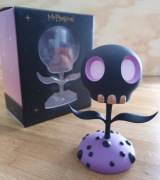 Tara McPherson Black Purple Skull Flower Toy Qube Mighty Jaxx SGCC