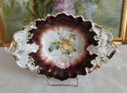 CARL TIELSCH _ PIĘKNA ŻARDYNIERA _ ręcznie malowana _ 1870 rok.