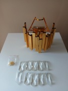 Luksusowy kinkiet złoty kryształ Glamour Art Deco