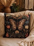 Poszewka 45x45 motyl kwiaty vintage boho dekoracyjna
