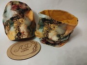 Komplet czapka komin Bawełniany damski  jesienne miodowy marmur XS,M,XL