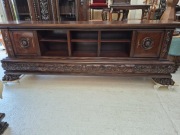 Unikatowa komoda biblioteka na lwich łapach, pod telewizor