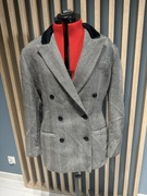 Deni Cler Vintage 100% WEŁNA | marynarka dwurzędowa | aksamitny kołnierz