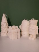 Świeczka świąteczna zapachowa duża dekoracyjna zestaw 4/2