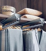 Rozsuwany wieszak uchwyt drążek ubrania do szafy wytrzymały 51 50 cm