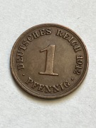 Niemcy Cesarstwo Niemieckie - 1 fenig, pfennig 1912 - mennica A