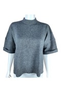 River Island Szary Oversize Sweter Knit Grey Cleanse M