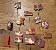 Odznaki przypinki PRL 1 Maja Święto Pracy