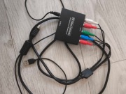 Konwerter obrazu z YPbPr + R / L do HDMI + kabel component PlayStation 2 