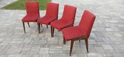 Krzesła PRL - czerwone