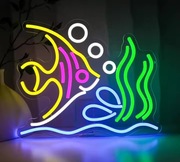 NEON LED RYBKA SKALAR rybki świecące dekoracje 