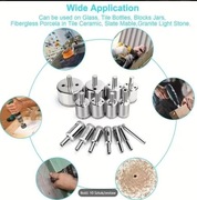 Zestaw 10 diamentowych wierteł koronowych