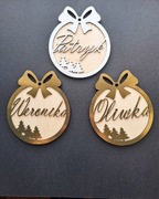 BOMBKI Z TWOIM IMIENIEM ,AKRYL-DREWNO