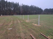 Ogrodzenie z siatki leśnej tymczasowe stałe działki ROD słupki