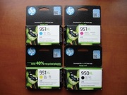 Tusze 3x HP 951XL C+M+Y + HP 950XL Black oryg. - 2024/25