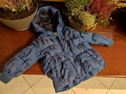 kurtka puchowa z kapturem dziecięca Zara baby pingwiny ciepła zimowa