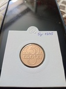 5 groszy 1935 w holderze 