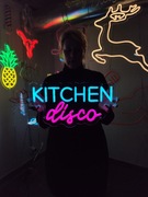 Kitchen disco Neonowe Napisy. Wystrój kuchni Led