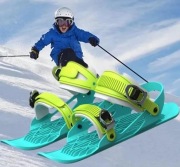 Narty plastikowe z wiązaniami na Buty 32-40 Ski Short Mini Uniwersalne