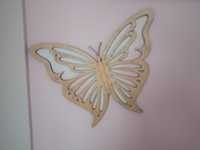 Motyl dekoracja ze sklejki brzozowej do pokoju dziecięcego 