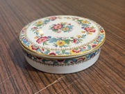 Puzderko Coalport Ming Rose Bone China porcelanowa szkatułka 10,8 cm