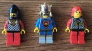 LEGO Chess King Leo król x2, Princess księżniczka x1 cas205 cas034 cas035
