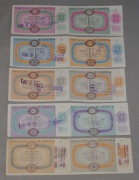 Zestaw losów loteryjnych KLP nr 117,167,168,171,174 I/II klasa