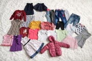 Bardzo duzy zestaw ubranek dla dziewczynki 110-116cm