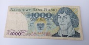 Banknot PRL 1000 zl. 2x antyrama A5 wydruk ilustracji banknotów prezent 