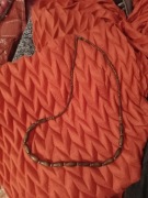 Lekki naszyjnik z drewnianymi koralikami w stylu boho