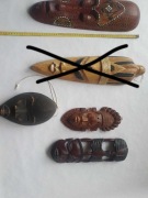 Maski afrykańskie drewniane