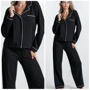 Piżama elegancka Święta czarna XS