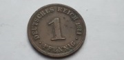 Niemcy Cesarstwo Niemieckie - 1 fenig, pfennig 1911 - mennica D