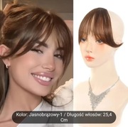 Sztuczna grzywka, jasny brąz 